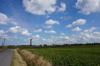 Een watertoren? We hadden geen idee, tot we dichterbij kwamen.
