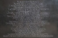 Grafschrift voor een Münsterse bisschop (wiens naam wij maar niet konden vinden!)