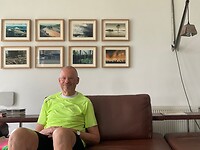 In het huis van onze vrienden in Schnackenburg hangt werk van Olphaert. En die was er zelf ook!