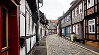 Peterstrasse in Goslar, UNESCO Welterbe.