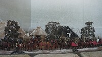 Deel van het diorama