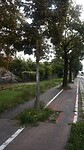 Ons fietspad de stad Mainz uit