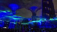 Gardens by the bay at night