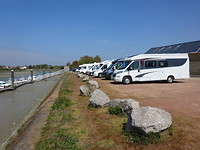 Op de camperplaats in Grevelingen