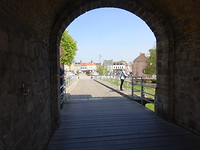 Doorkijk naar het stadje