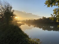Mooie ochtendzon