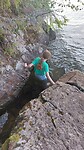 Eline in het water