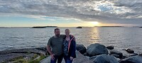 Patrick en Tessa aan de kust