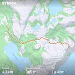 De route enkele reis