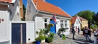 Witte huisjes in gamle