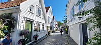 Witte huisjes in gamle