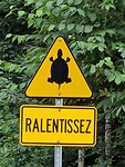 Verkeersbord schildpad