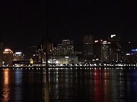 Skyline New Orleans vanaf de Natchez