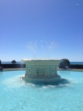 DE fontein met uitzicht over de Pacific, not bad! Napier