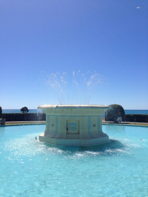 DE fontein met uitzicht over de Pacific, not bad! Napier