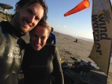 Buitenspelen na werk met Glen! Foxton Beach
