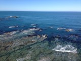 Kustlijn Kaikoura Peninsula, nog net zeebodem!