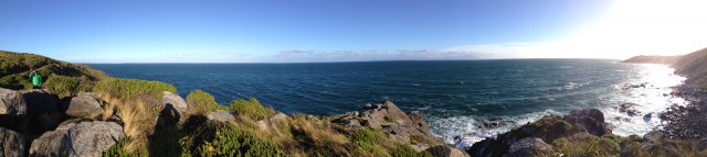 Hello South Pole, somewhere out there! Foveaux Walk, Bluff