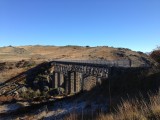 Poolburn Viaduct, met 37 meter de hoogste brug in de trail, in de morning frost!