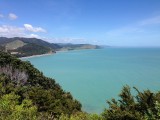 Wauw! East Cape terugkijkend naar het westen! In dorpje Hawai!