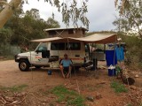 Helemaal het mannetje in Ormiston Gorge bush camp!