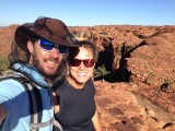 Malle erosies en hoopjes rots @ Kings Canyon
