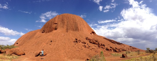 Uluru, gezicht van achter