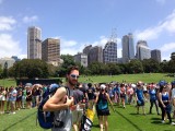 NYE @ Sydney Baby! Netjes wachten voor de Botanica Gardens