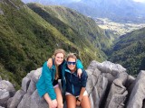 Hoog bezoek!!! Ing en B zonder wolken op de Gorge Creek Lookout.