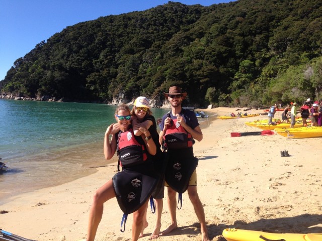 Dag 2: Straaaaalend weer! Op naar Abel Tasman National Park Kayak & Coastal Track.