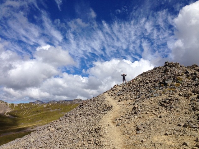 Hoogste punt?.. Oo nee toch niet! Kijk die lucht!! @ Nelson Lakes NP