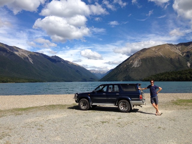 Dat was een zeer verrassend indrukwekkende track! @ Nelson Lakes, Rotoiti Lake