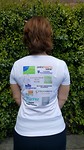 Shirt (achterkant) gemaakt door Unito Sports met (bijna) alle logo's van onze zakelijke donateurs
