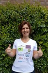 Shirt (voorkant) gemaakt door Unito Sports met (bijna) alle logo's van onze zakelijke donateurs