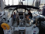 Gezellig biertje doen op de boot