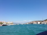 De haven uit bij Trogir