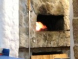 De oven voor de pizza's