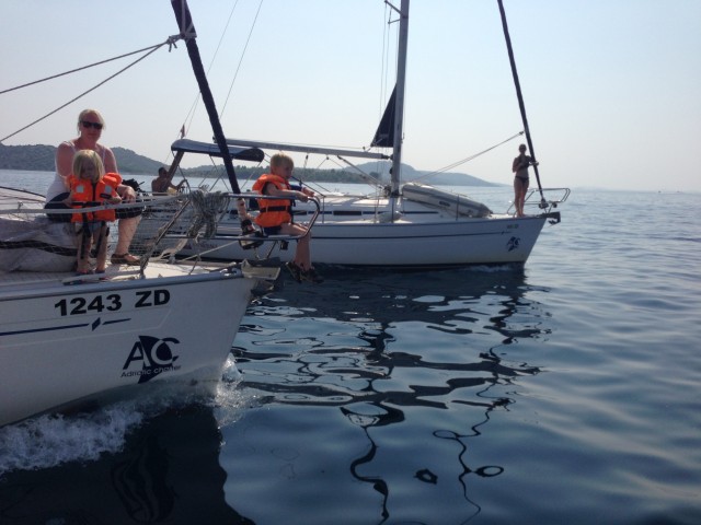 Lekker voor op de boot