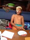 Spelletjes doen in de kajuit