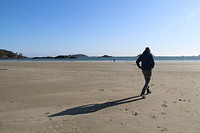 Het strand voor de deur