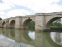 Beroemde brug over de Rio Pisuergo