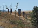 wandelaars op de looproute