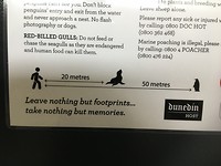 Mooie spreuk in Albatross Centre