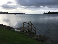 Uitzicht vanaf de camping