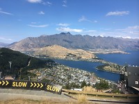 Uitzicht boven bij de Gondola op 450 meter hoogte
