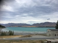 Uitzicht vanaf de camping