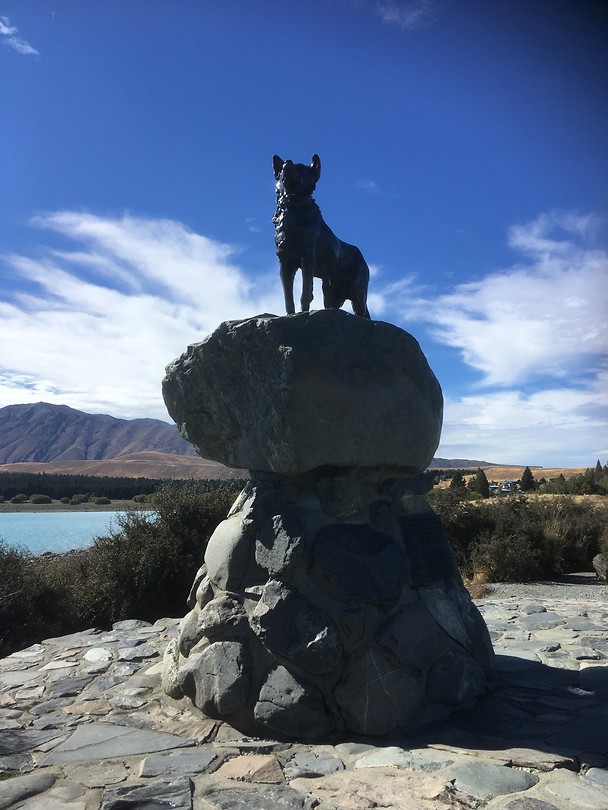 Sheep Dog Statue