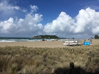 Zicht vanaf de camping