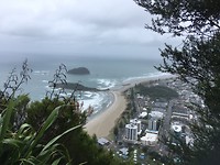 Uitzicht ri oceaan en Tauranga