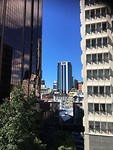 Uitzicht vanaf het balkon